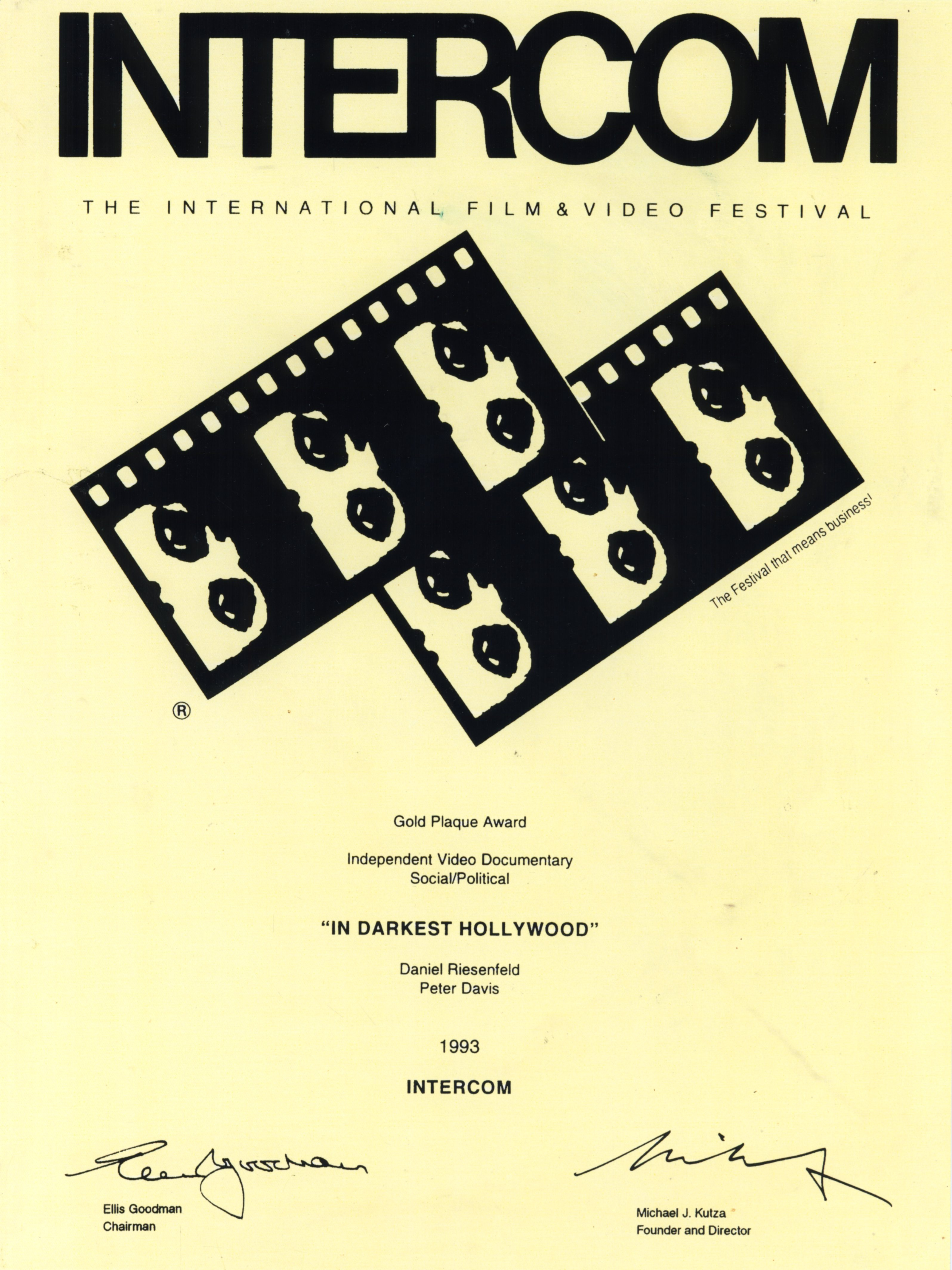In Darkest Hollywood - Intercom Film and Video Festival.