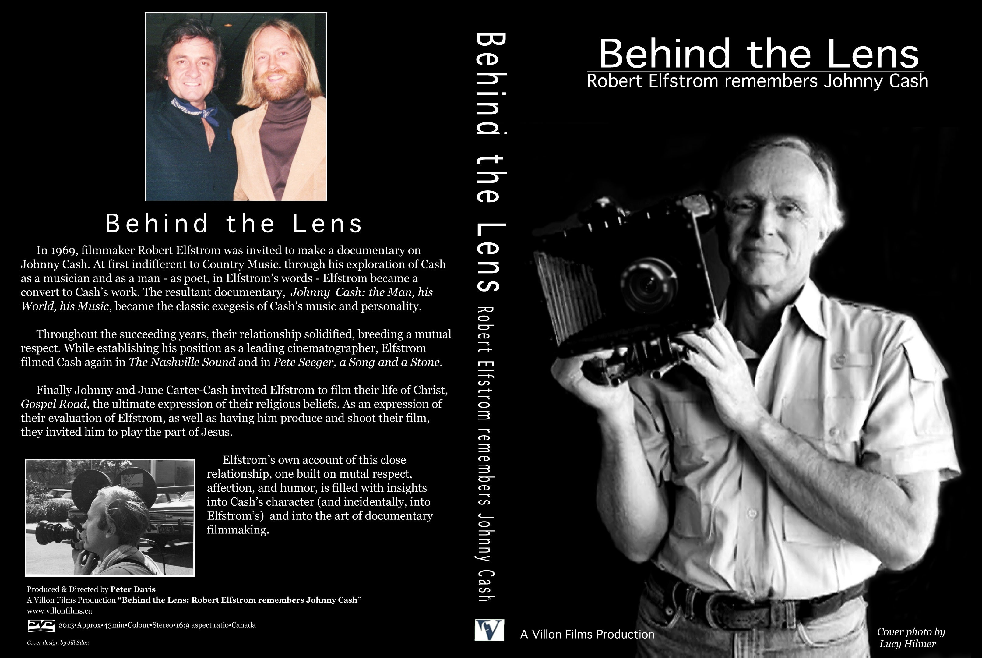 Behind The Lens- Robert Elfstrom Remembers Johnny Cash - DVD Sleeve.