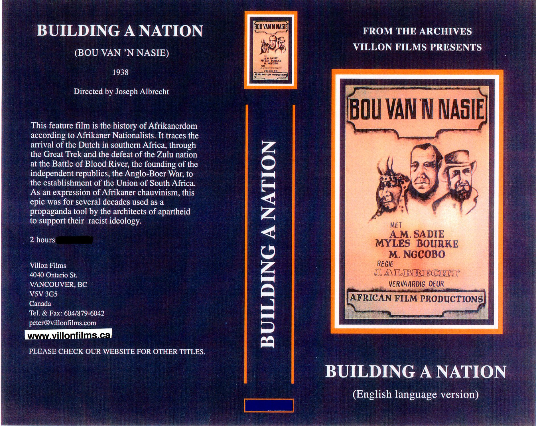 Building A Nation - VHS Sleeve.