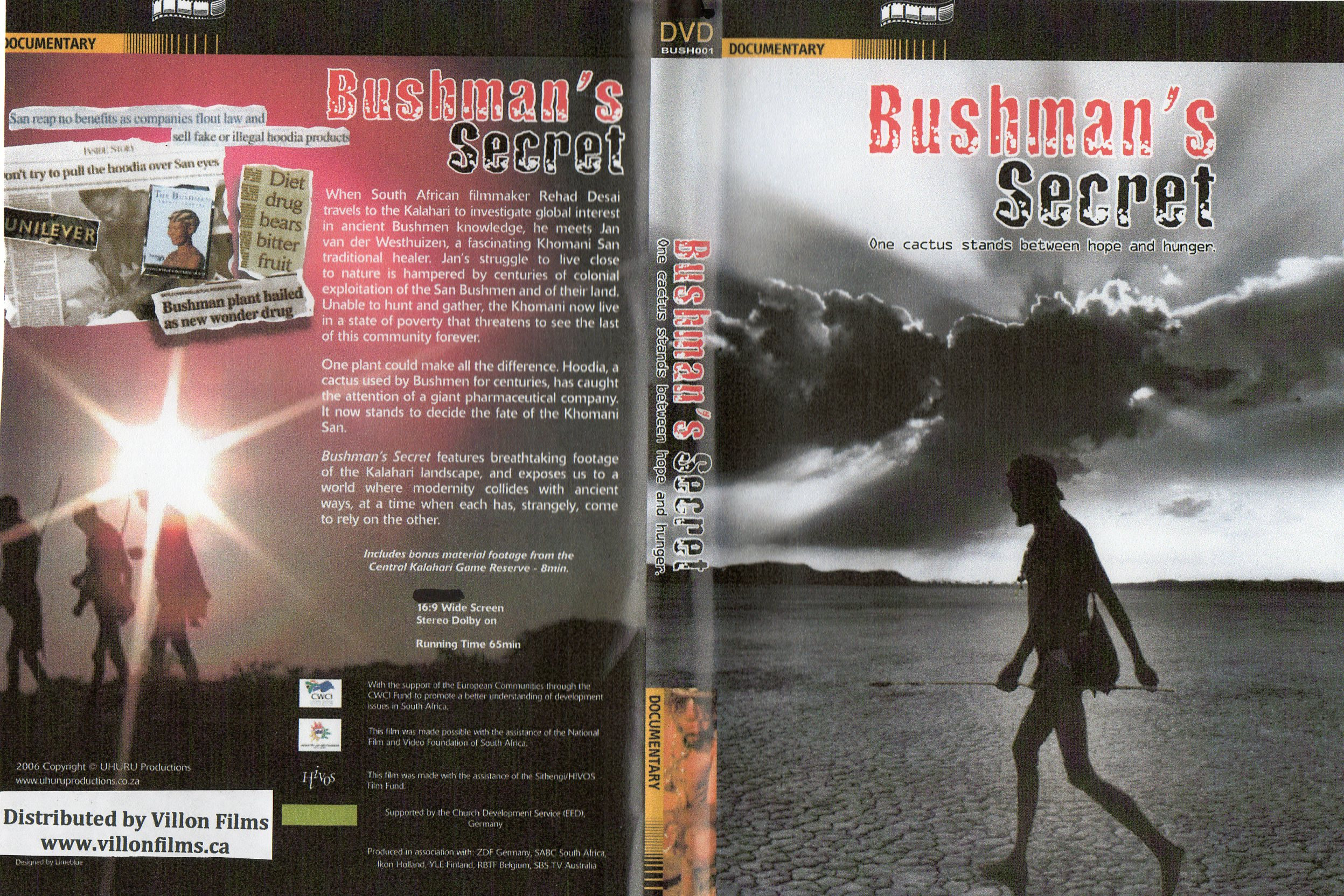 Bushman’s Secrets - DVD Sleeve.