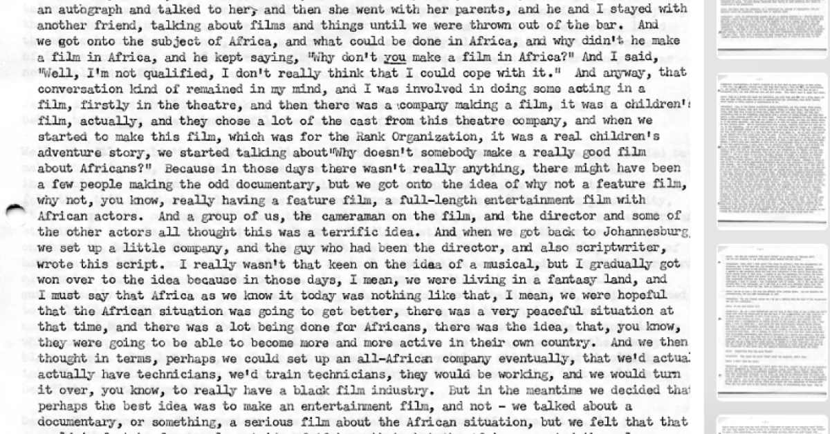 Erica Rutherford - Unedited Interview - Transcript — Villon Films