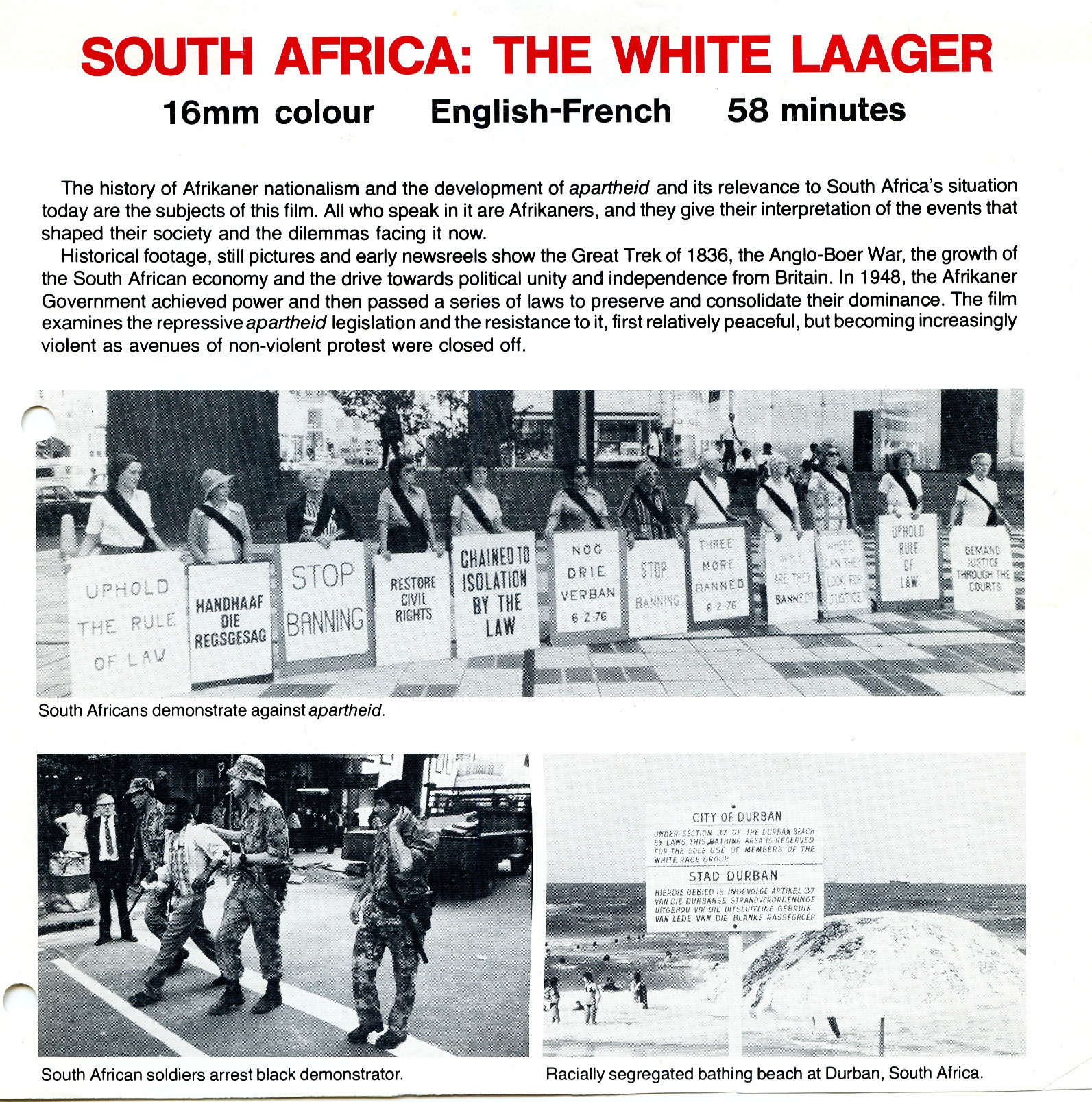 White Laager - Poster.