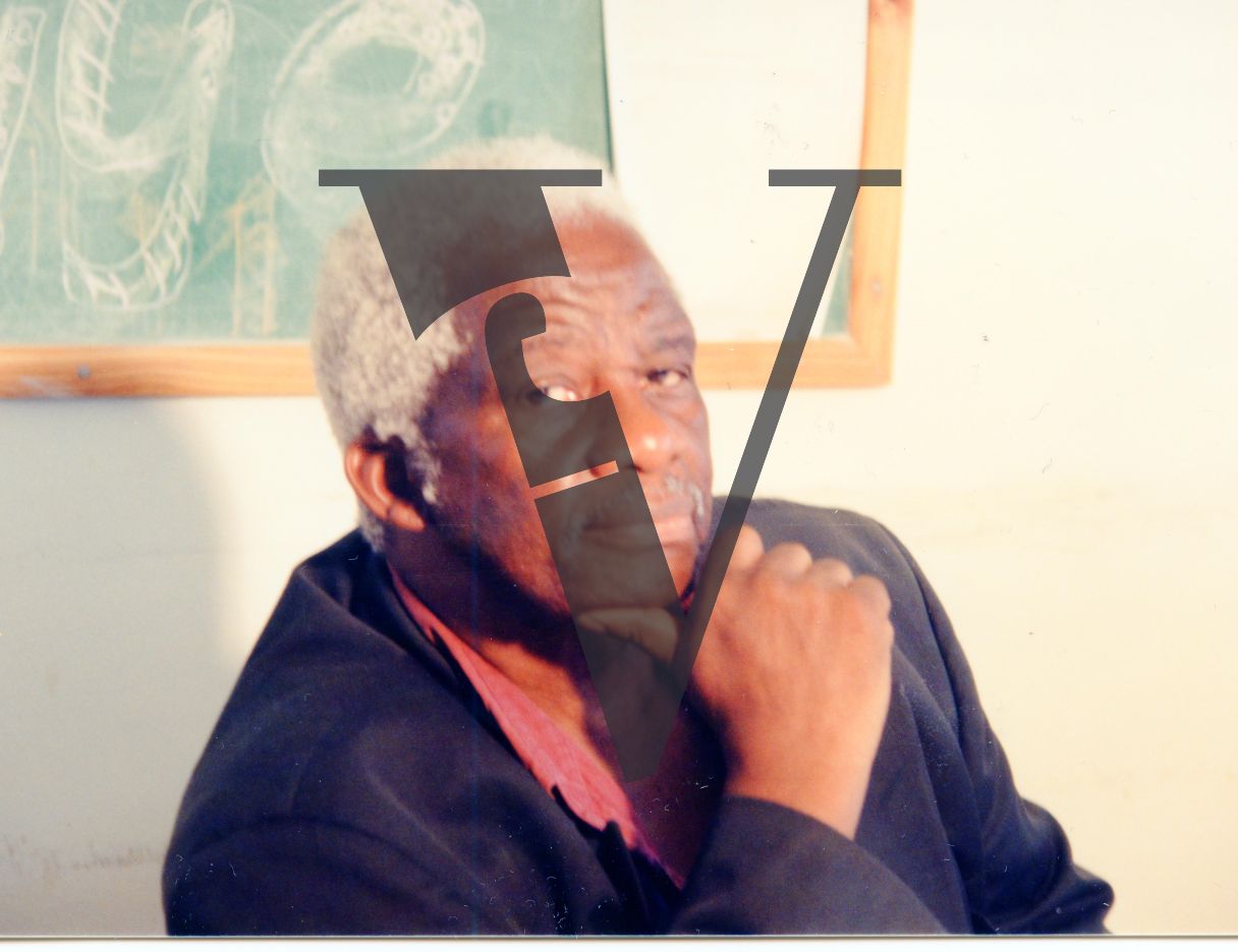 Mazisi Kunene, portrait, poet laureate, Emperor Shaka The Great.