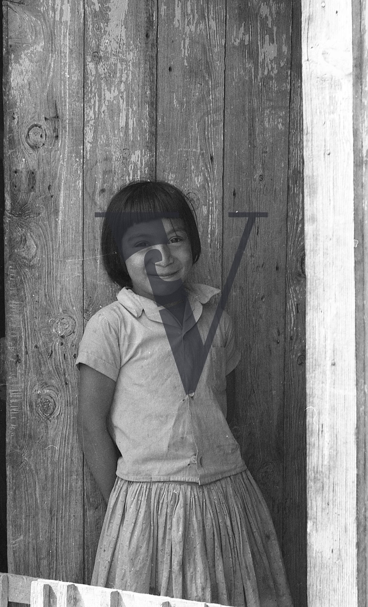 Mexico, Little girl, smiling, portrait.