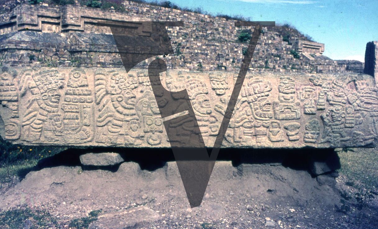 Mexico, Aztec mural.