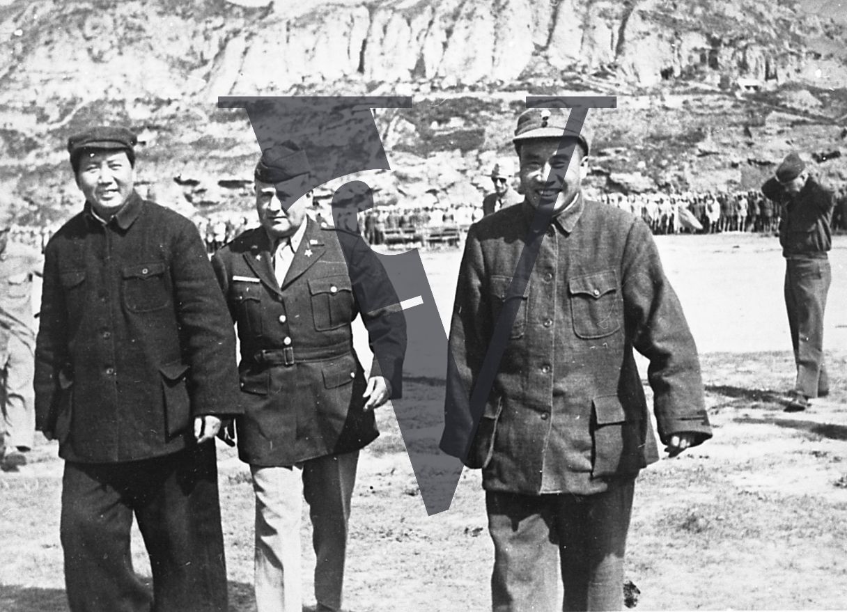 China, Yenan, Mao Zedong, Zhu De, Colonel David D. Barrett , landscape.