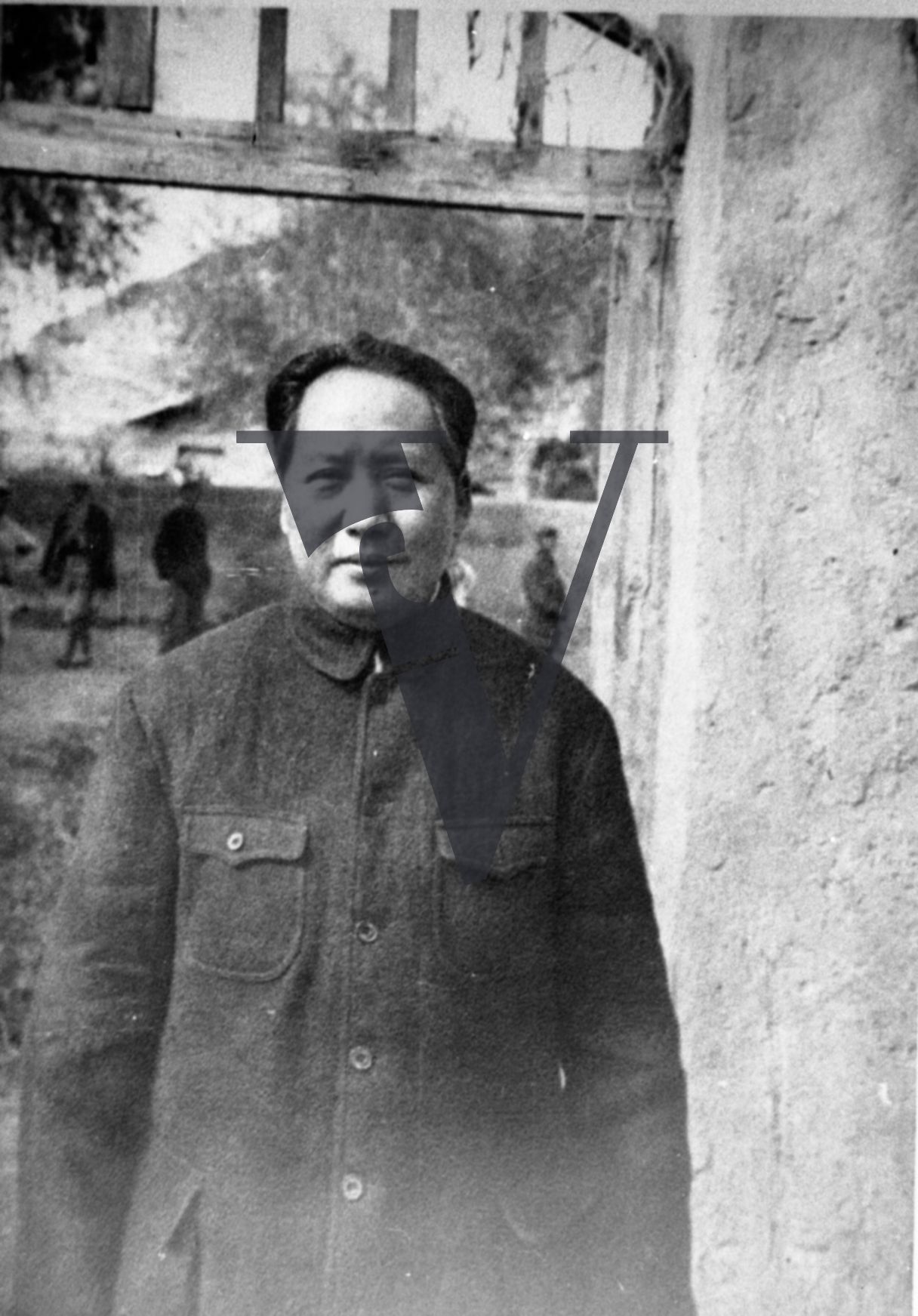 China, Yenan, Mao Zedong, portrait, mid-shot.