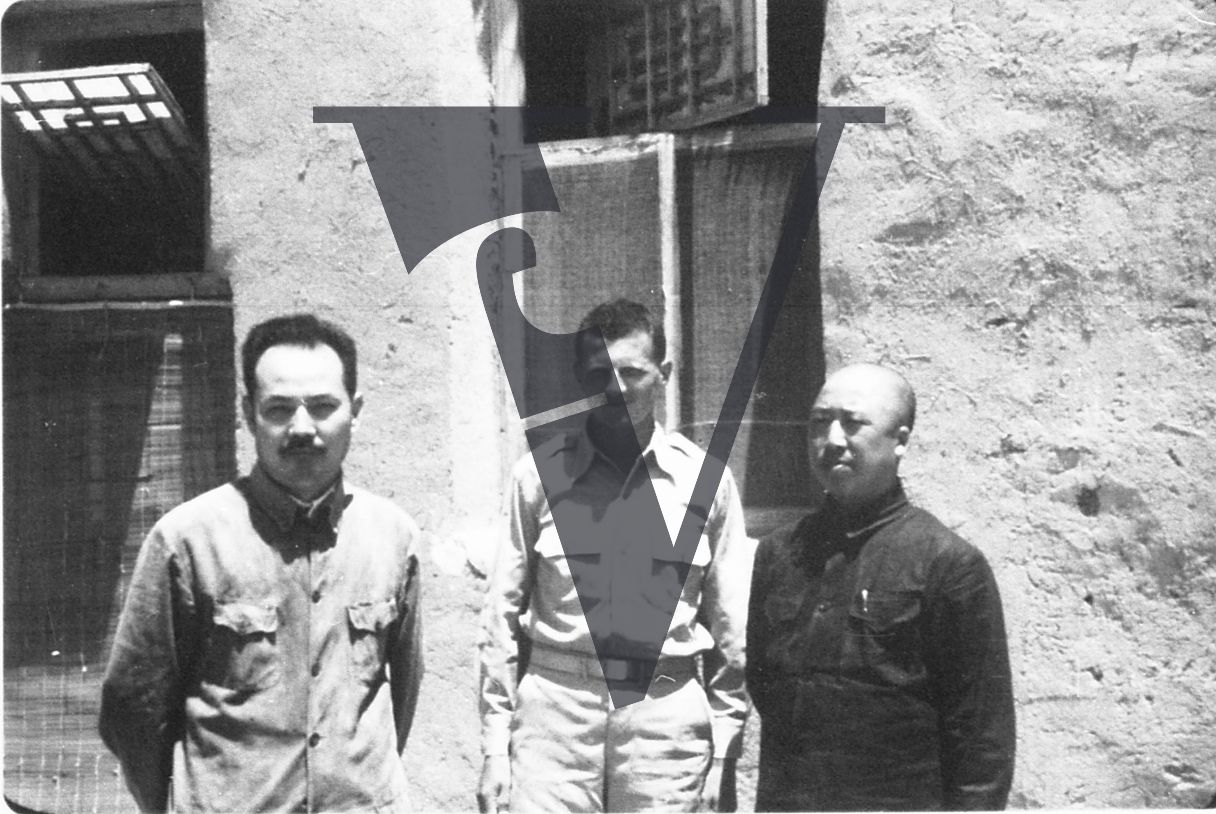China, Yenan, US serviceman, Chinese guerrillas.