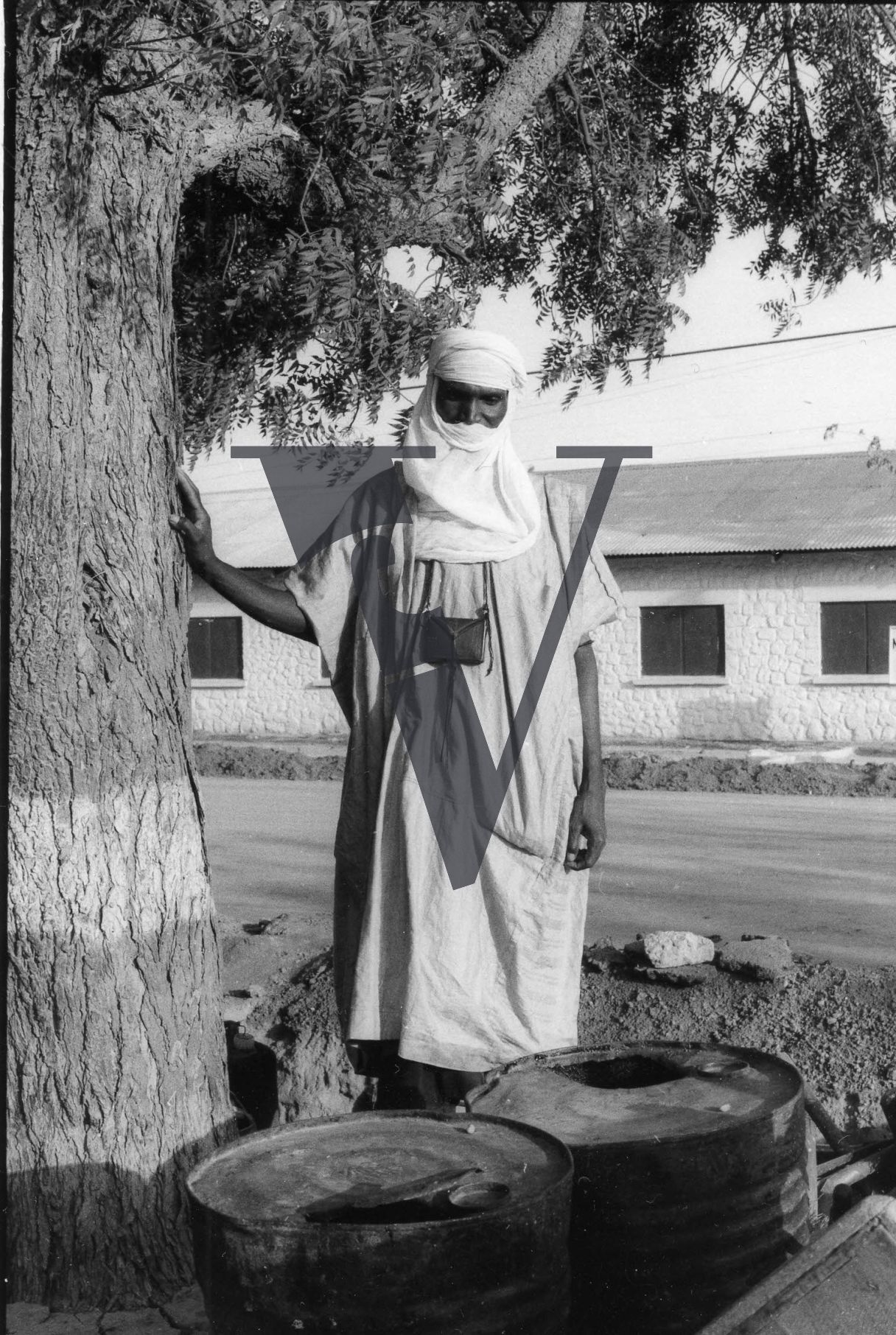 Northern Nigeria, man in robes, portrait.