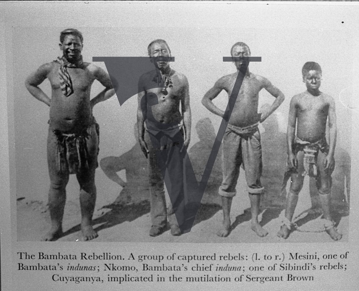 Bambatha Rebellion, Bambatha rebels, Mesini, Nkomo, Sibindi, Cuyaganya.
