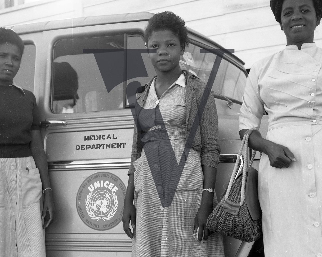 Belize, Ambulance worker, women, portrait, UNICEF Medical Department.