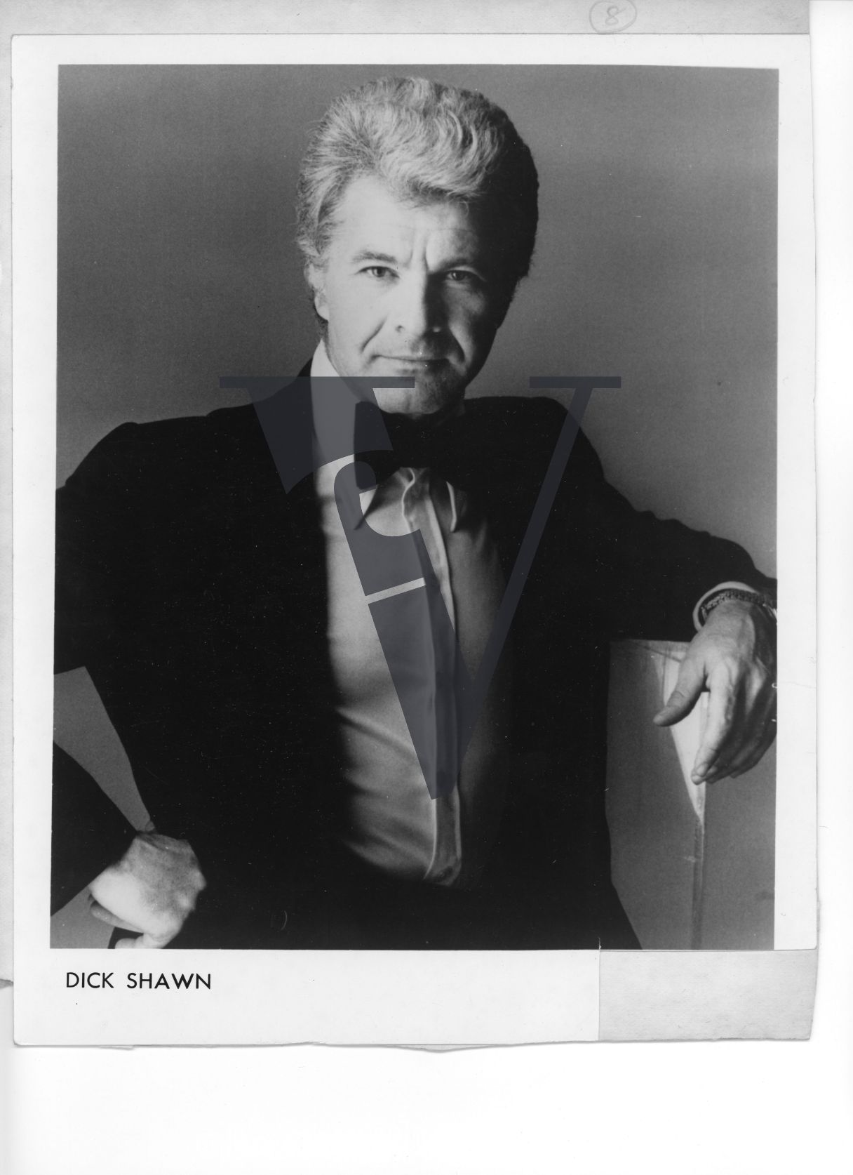 Dick Shawn, actor, comedian, comp card, portrait.