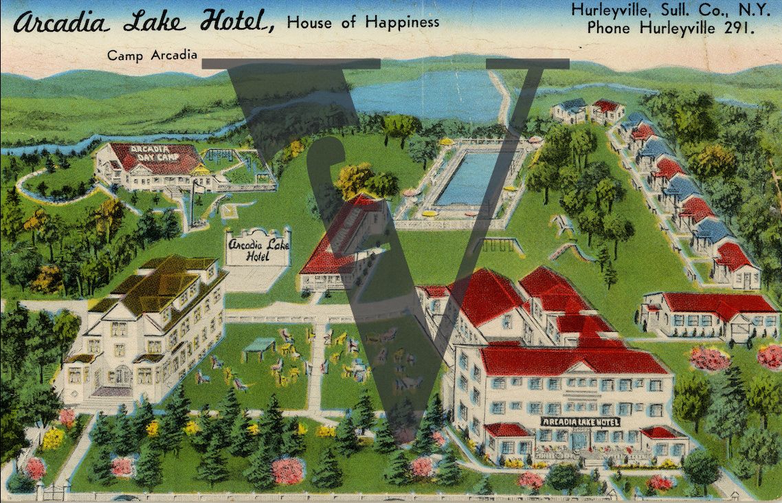 Arcadia Lake Hotel postcard.