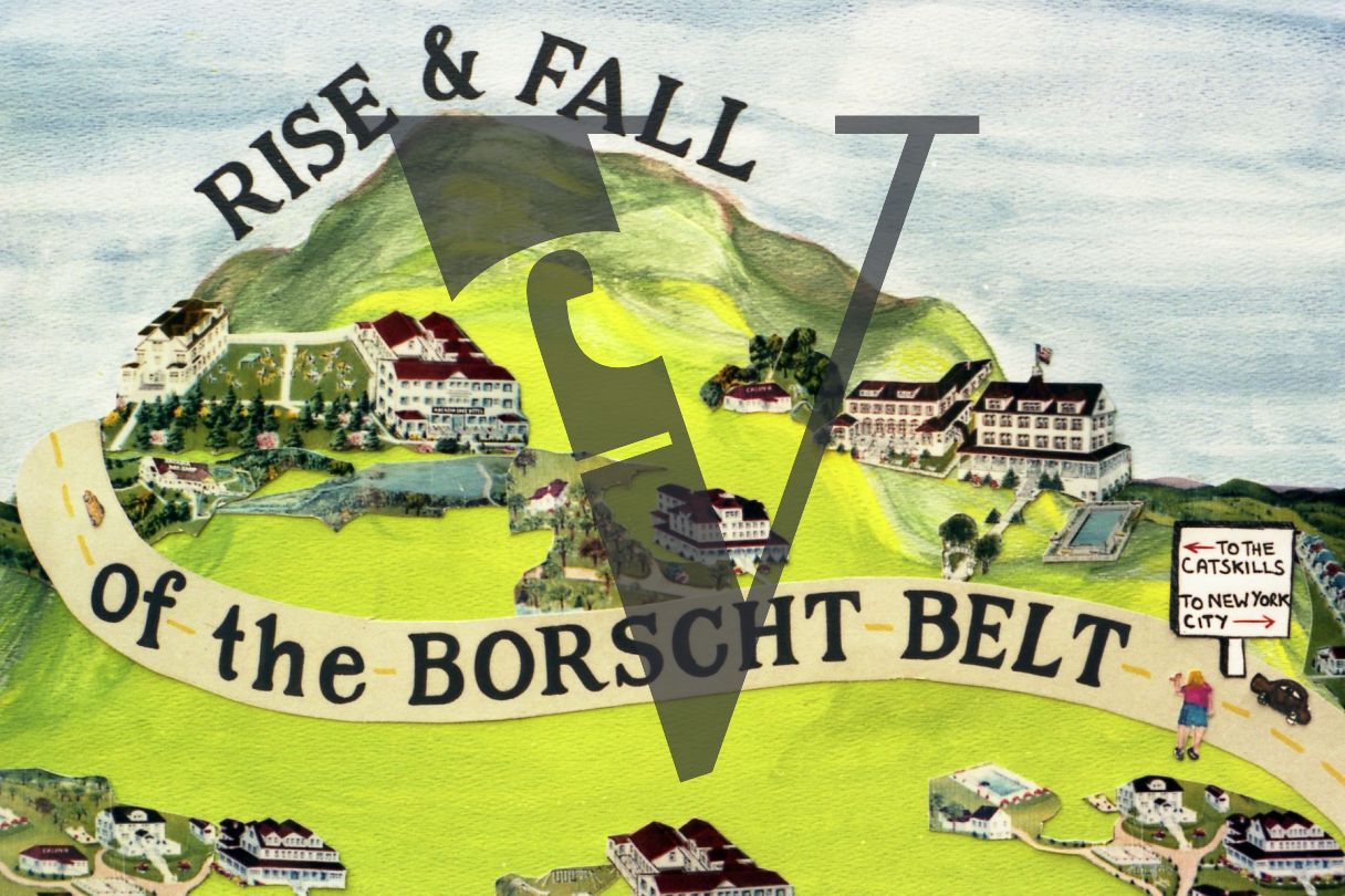 Rise & Fall of the Borscht Belt title card.