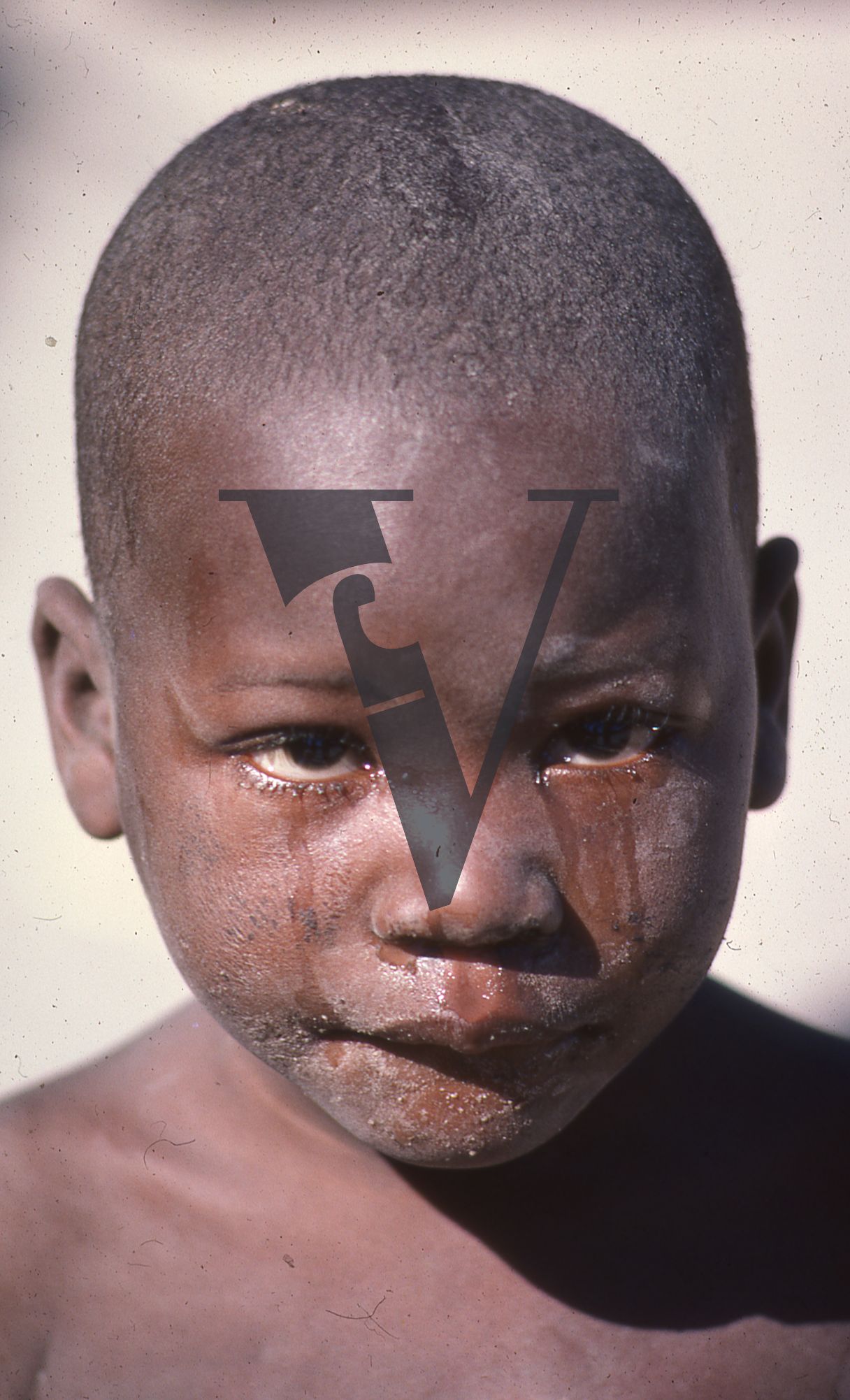 Botswana, Child Weeping.