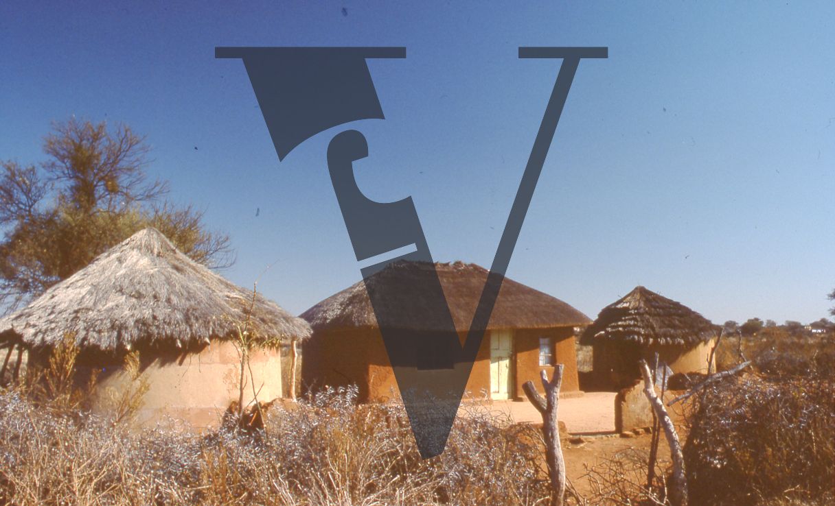 Botswana, Ramotswa, Dwellings.
