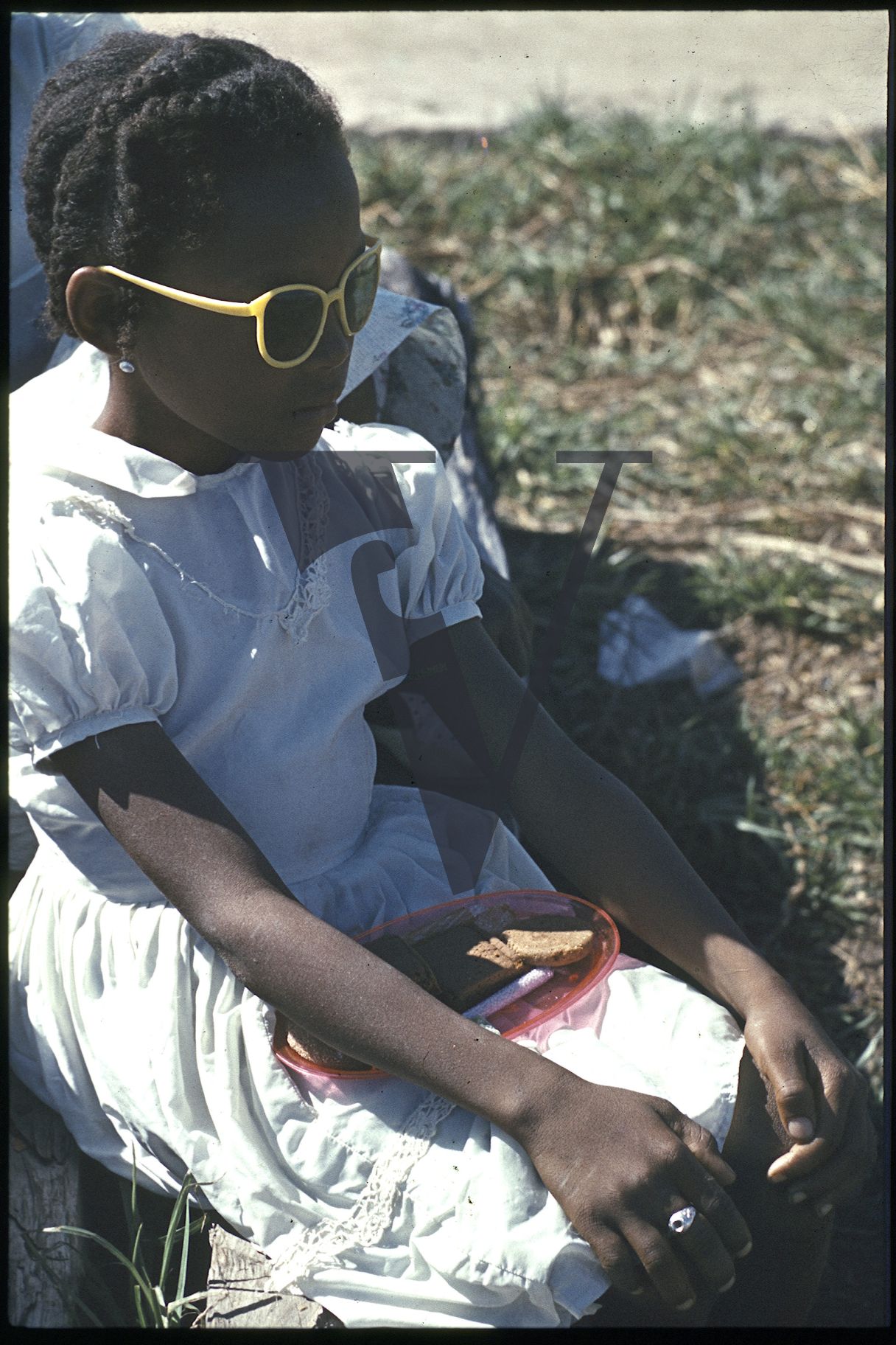 Belize, Girl with sunglasses.