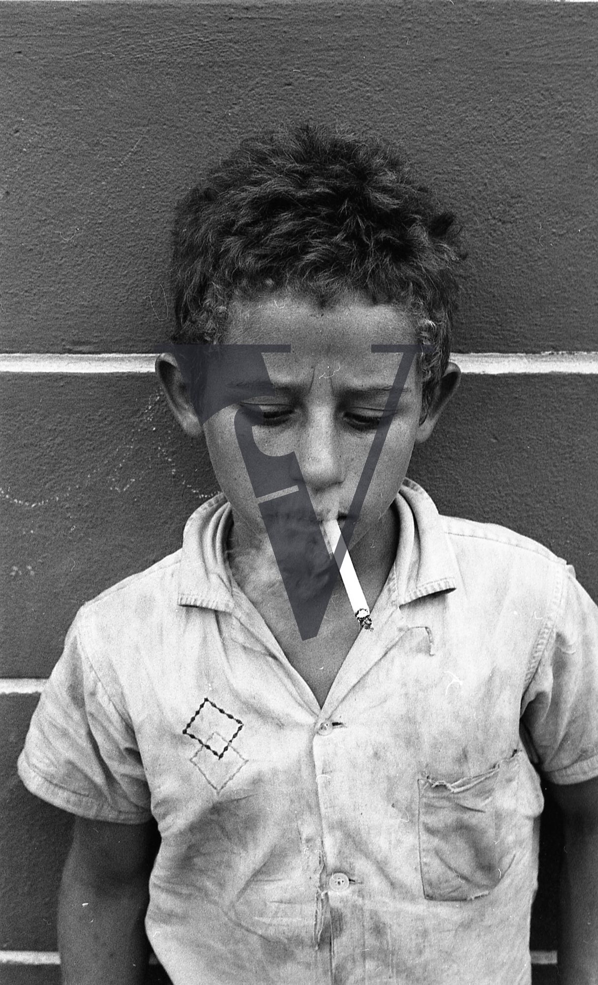 Dominican Republic, boy, portrait, smoke.