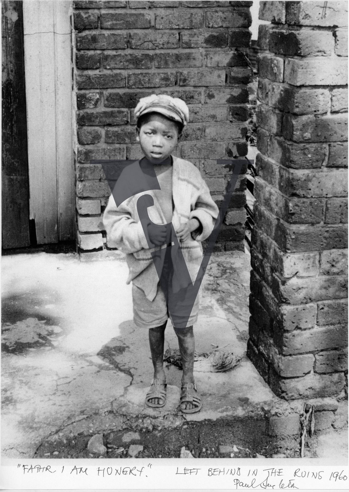 Sophiatown, young boy, 'left behind in the ruins', portrait, poverty.