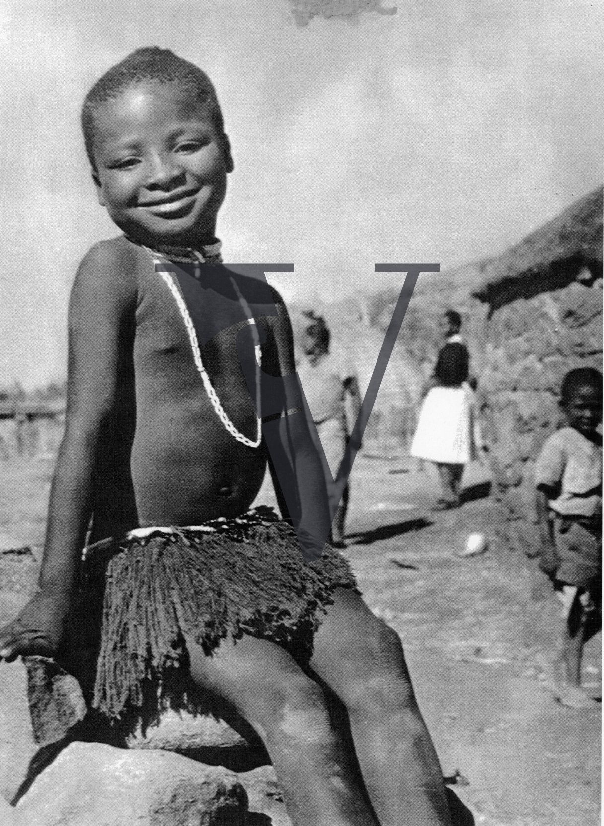 Zululand, boy, portrait, smiling.