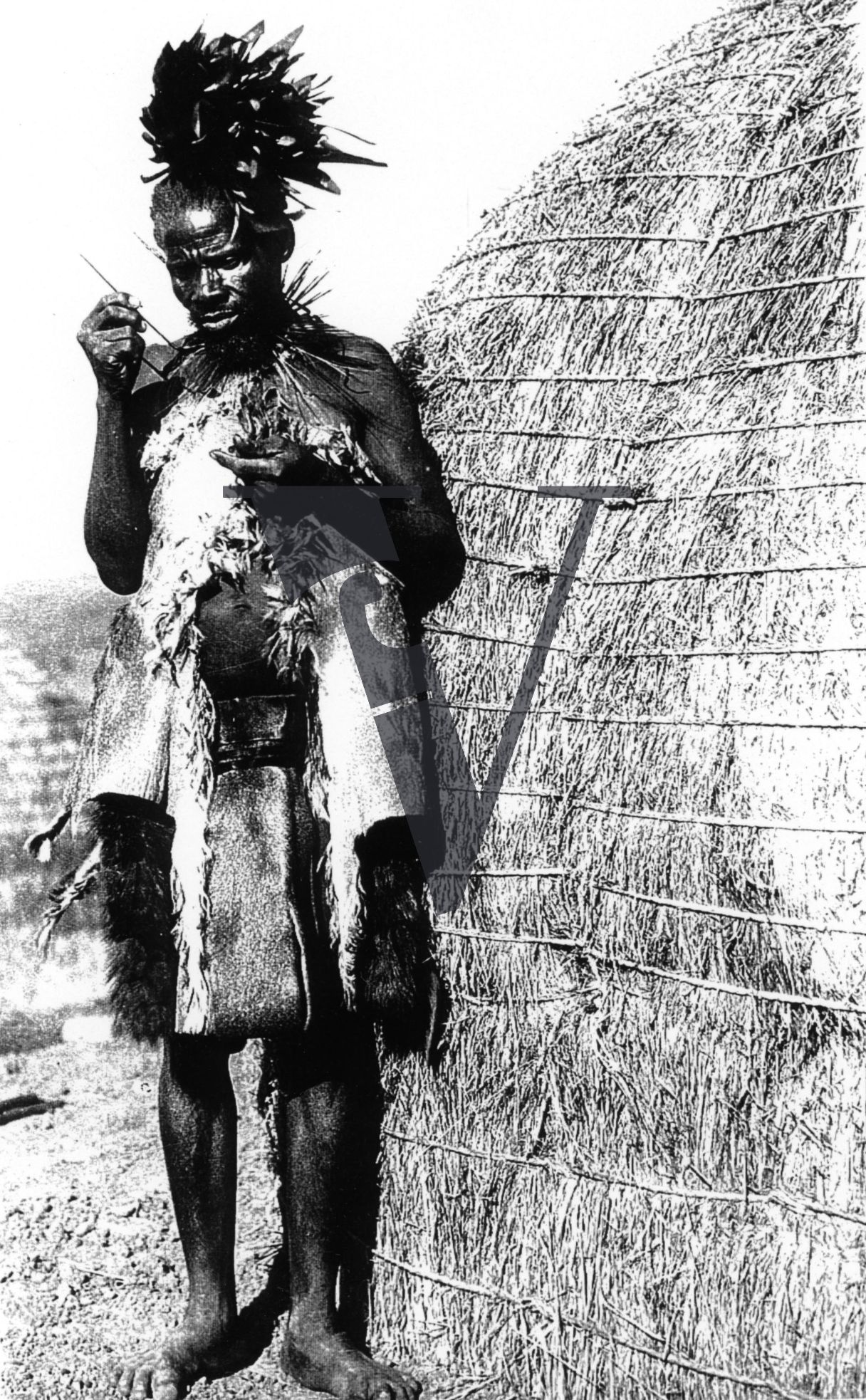 Siliva the Zulu, Production still, witch doctor Tuabeni.
