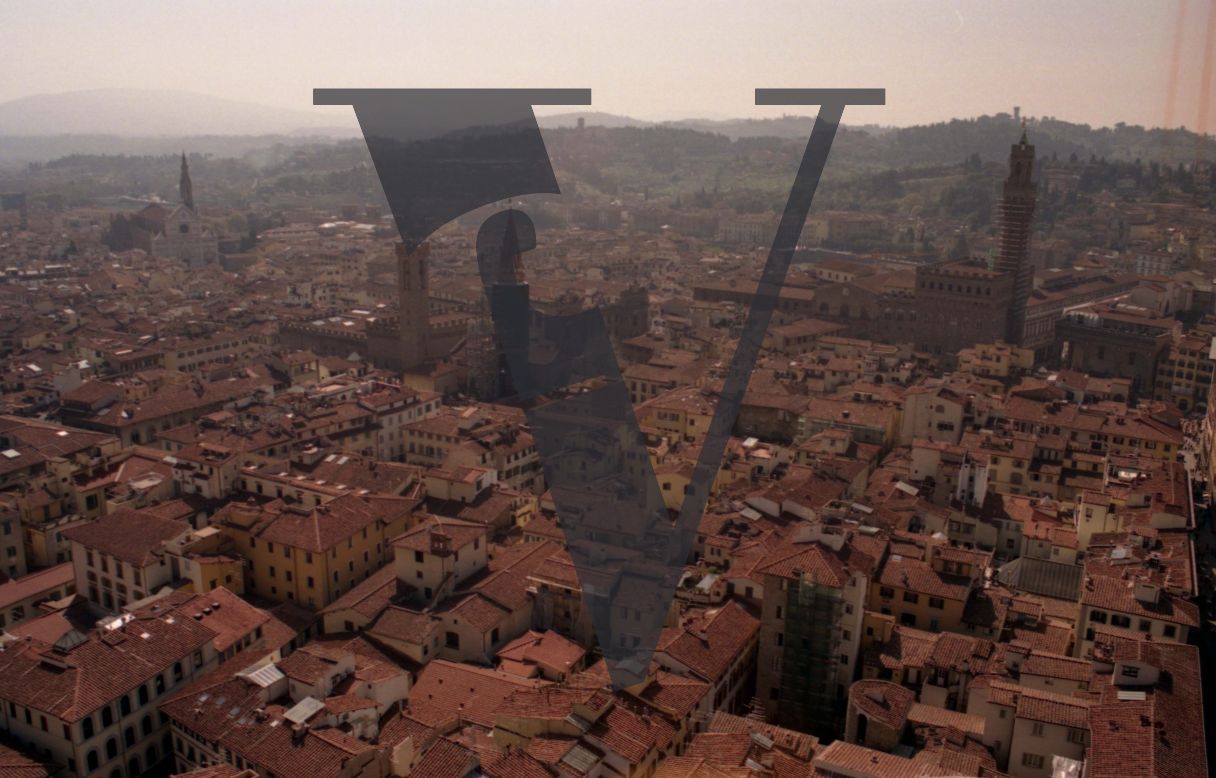 Italy, Bandiera per la Pace, Florence, aerial, wide.