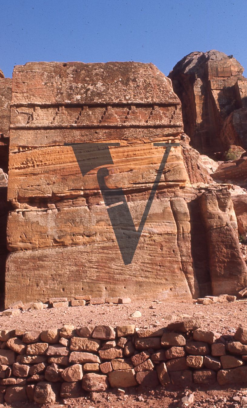 Petra, Jordan, wall formation.