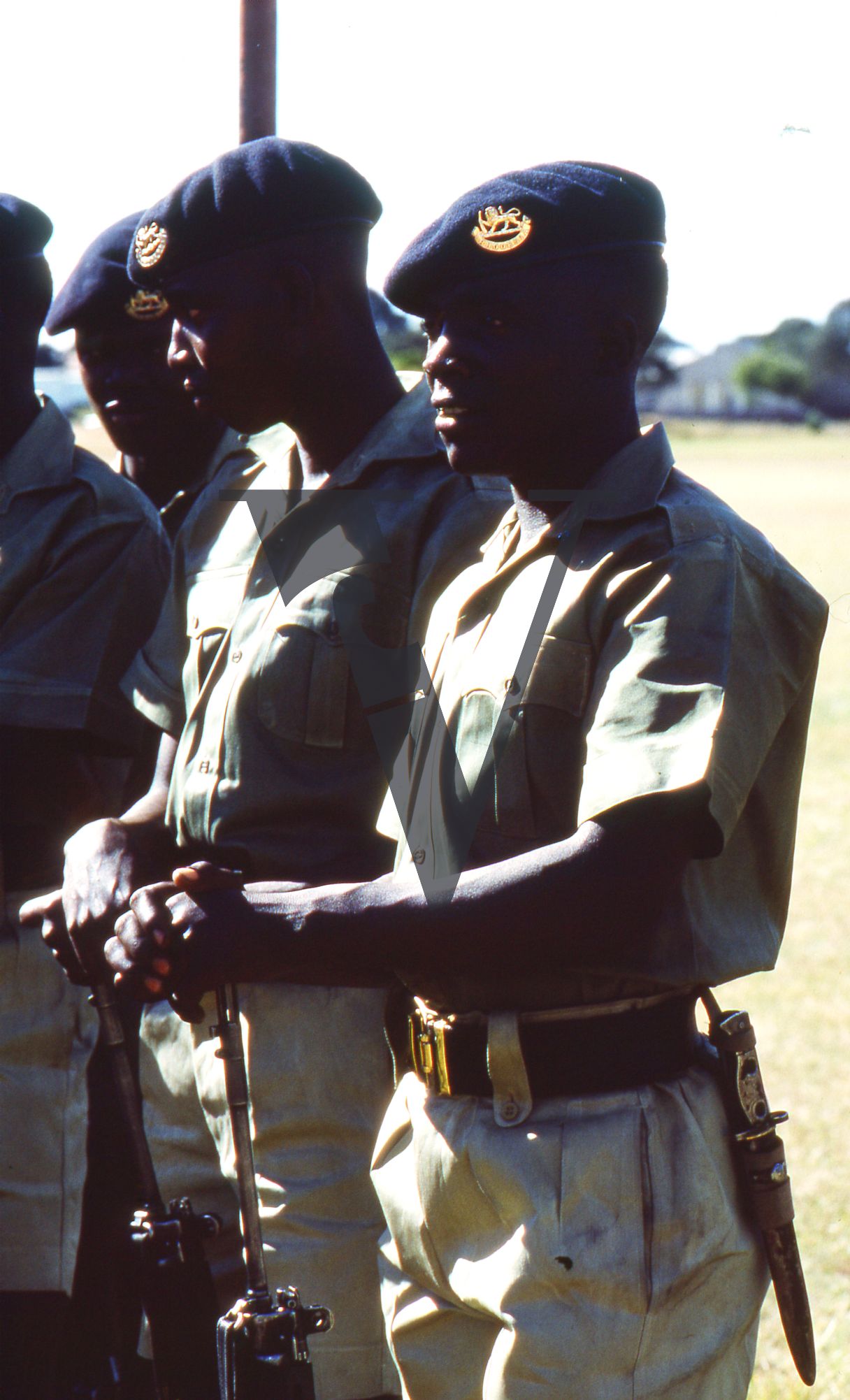 Rhodesia, Rhodesian Light Infantry, soldiers, mid-shot.