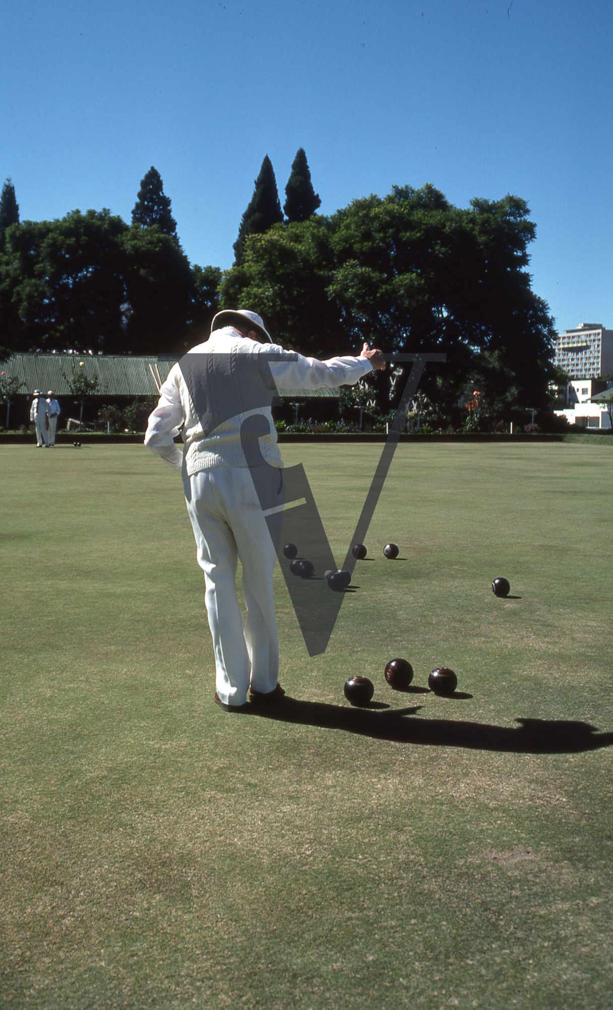 Rhodesia, Salisbury City Bowling Club, bowler, bowling green.