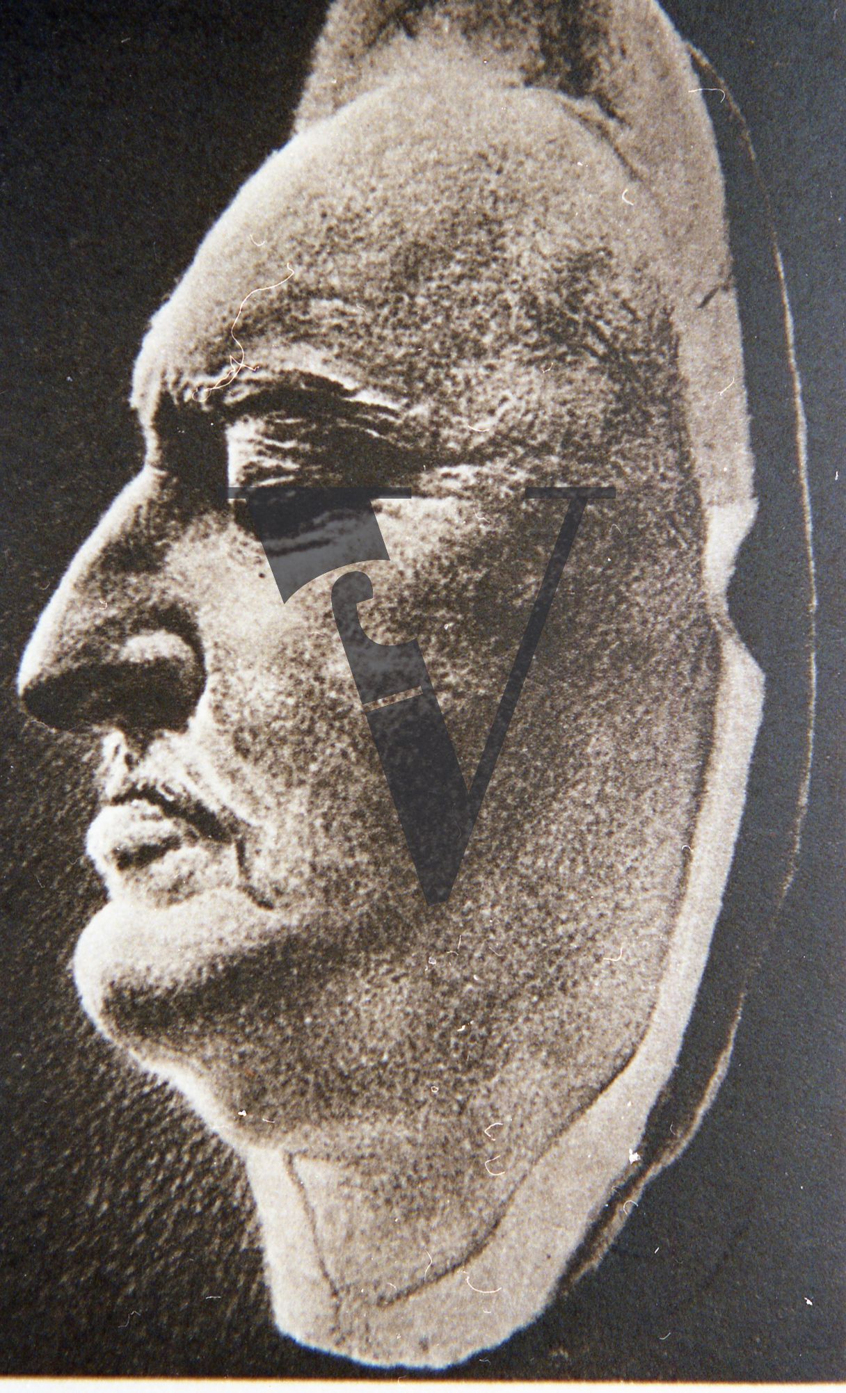 Rhodesia, historical image, Cecil Rhodes’ death mask.