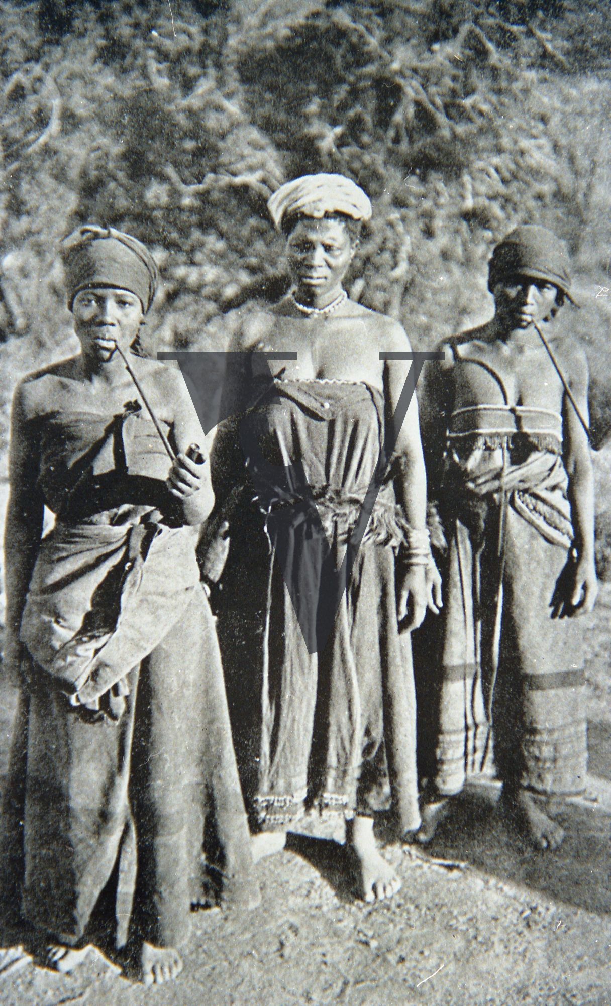 Rhodesia, historical image, three women, portrait.