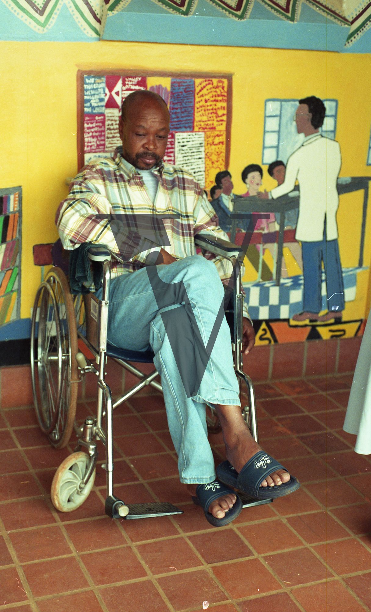 Sangoma, Zululand, Inyanga, Valley Trust, man in wheelchair.