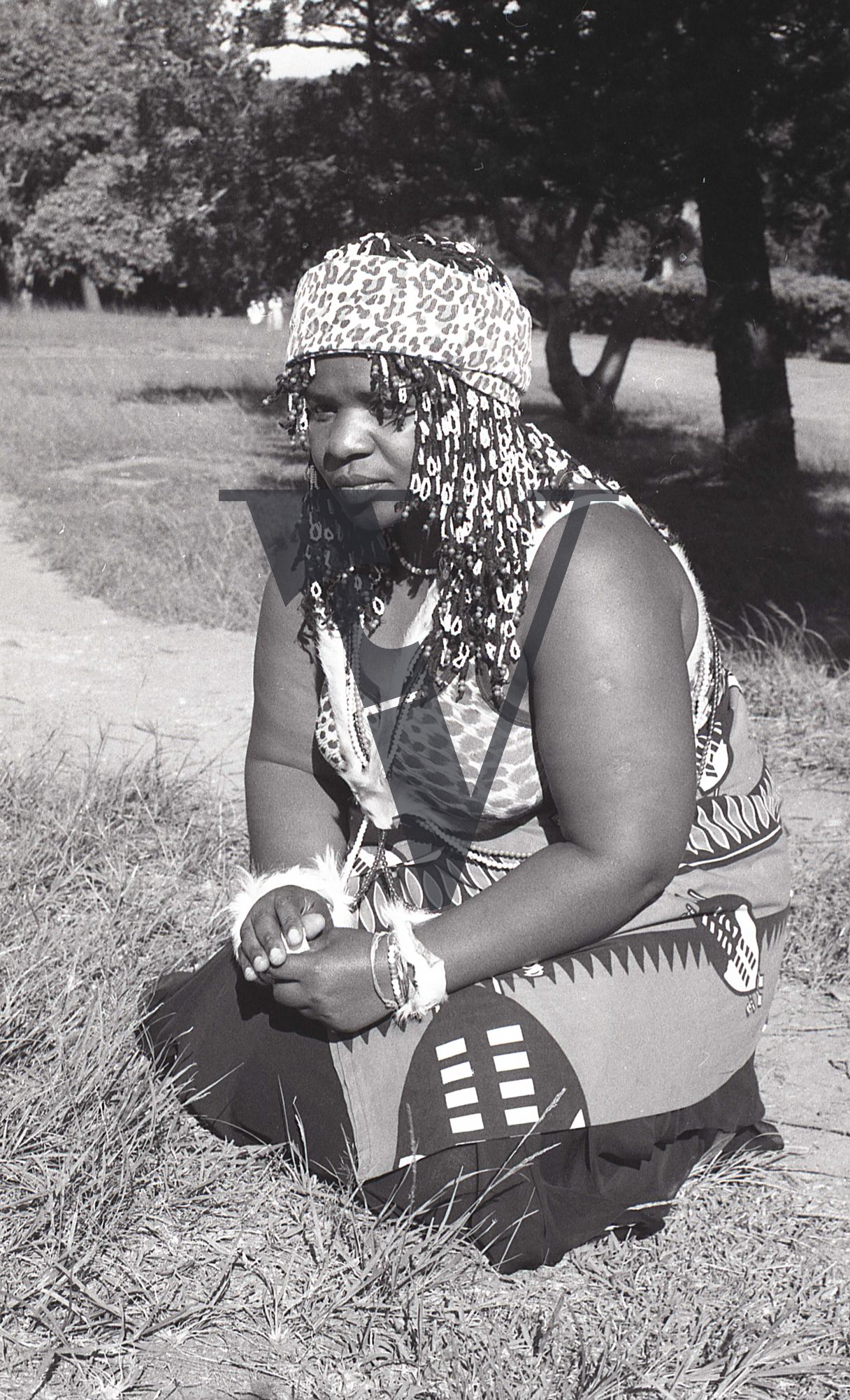Sangoma, Zululand, Inyanga, black and white portrait, man.