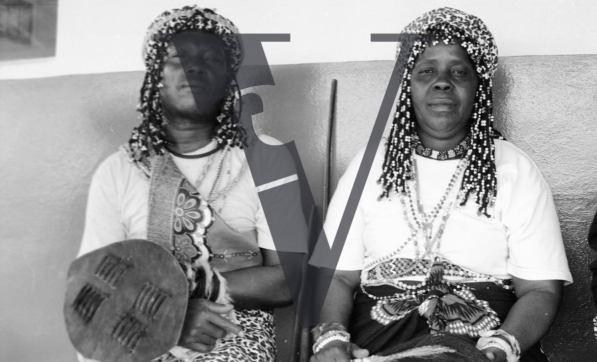 Sangoma, Zululand, Inyanga, portrait, black and white.