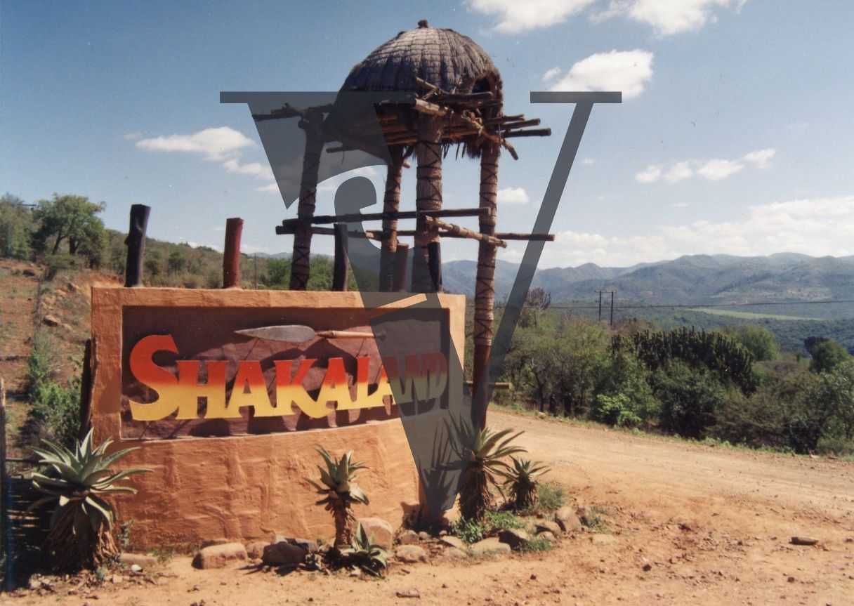 Shakaland, South Africa, Attraction, Nkwalini, Eshowe, Signage.