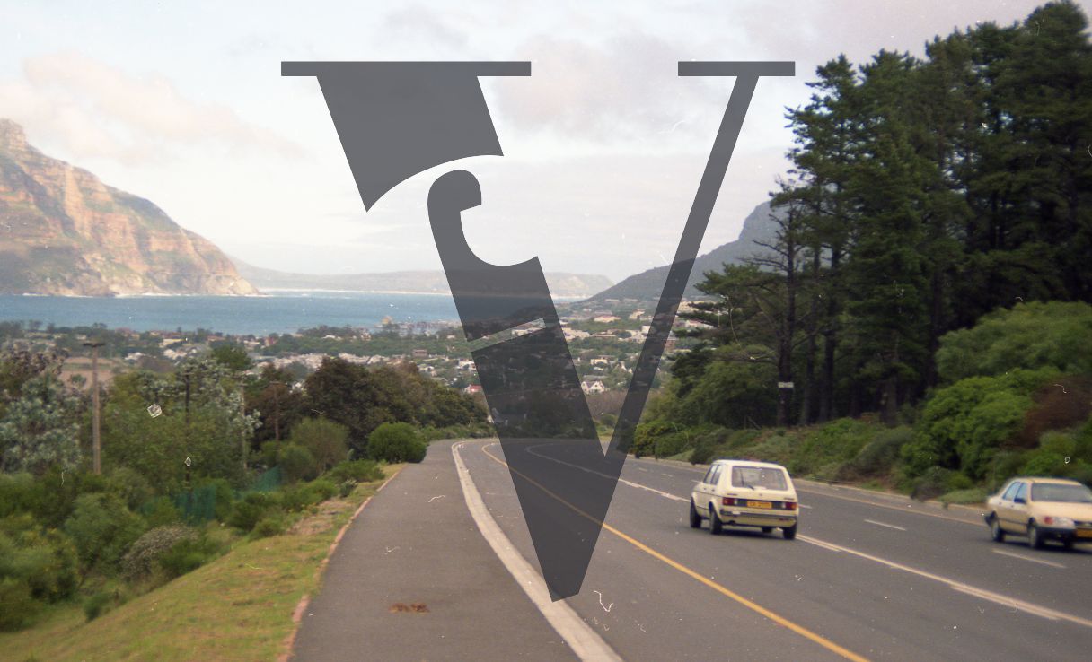 South Africa, Cape Town, landscape, coastal road, cars.