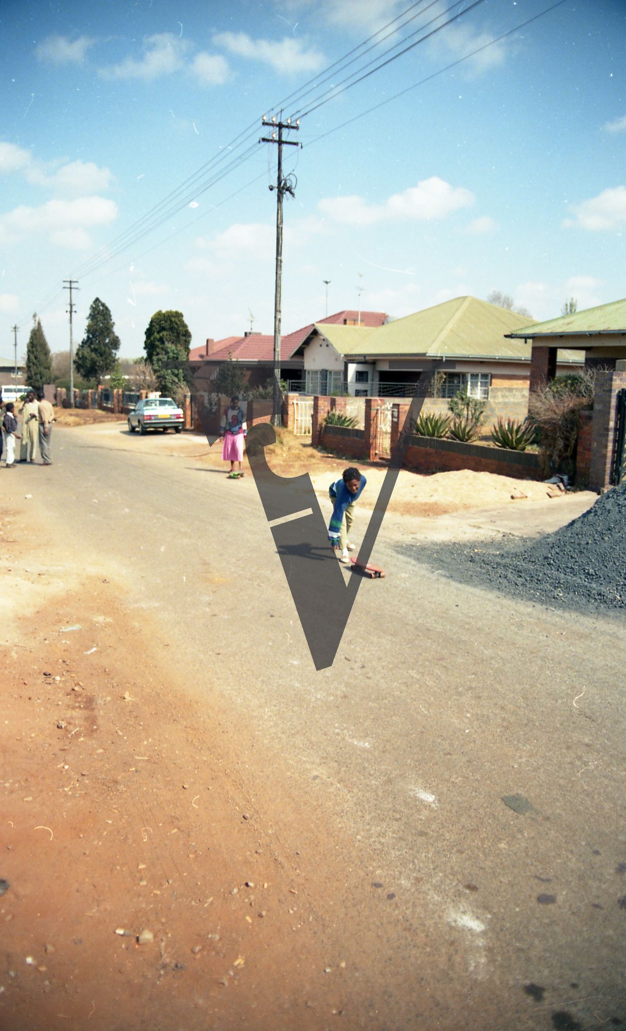 South Africa, township, street scene, people.