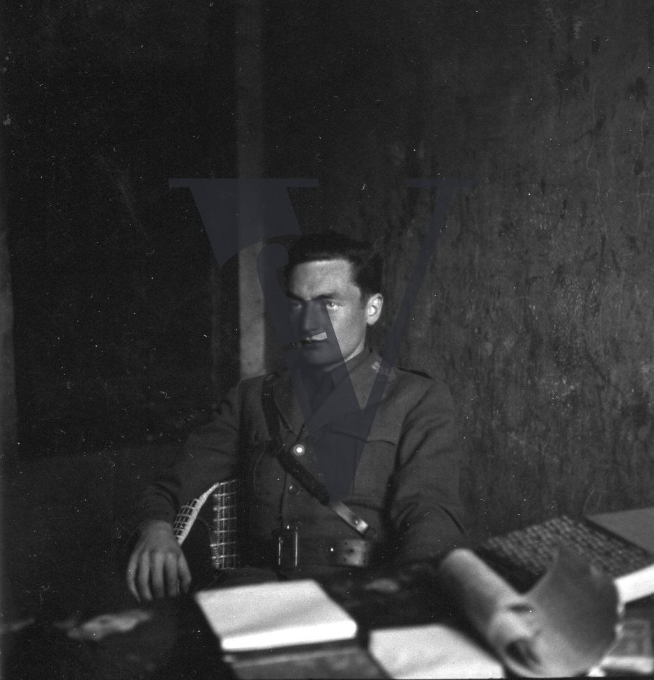 Spain, Malcolm Dunbar, portrait, seated, mid-shot.