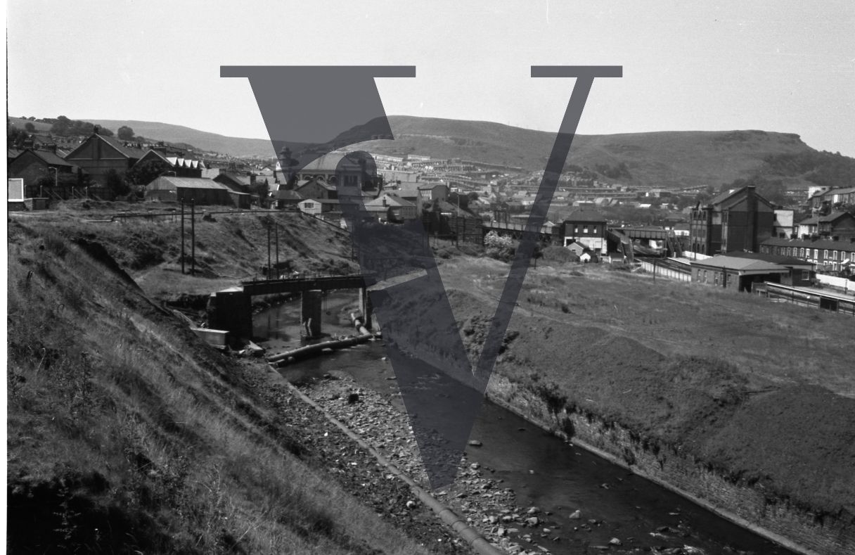 Tonypandy, Wales, Mining Community, town view.