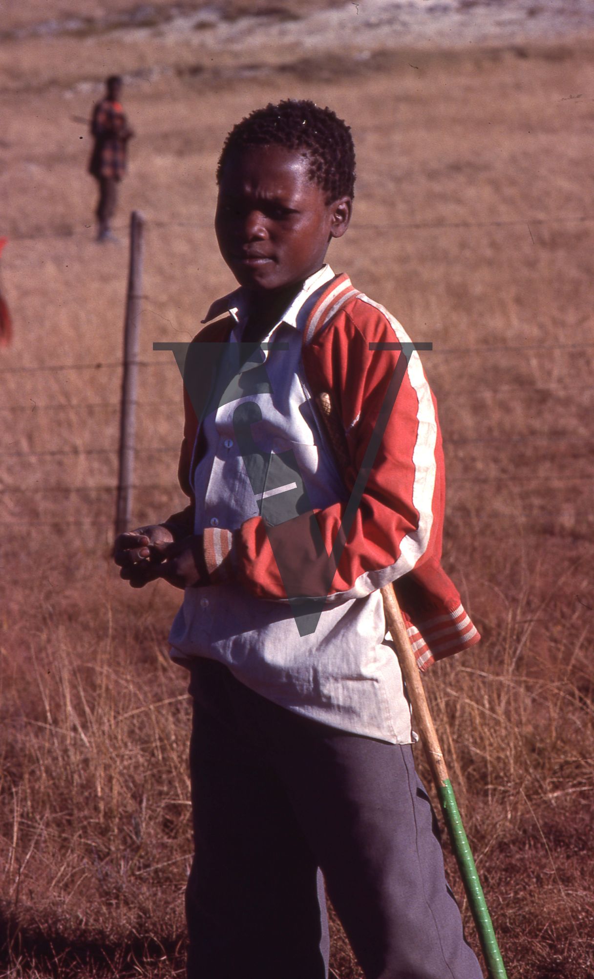 South Africa, Transkei, landscape, boy, portrait, mid-shot.