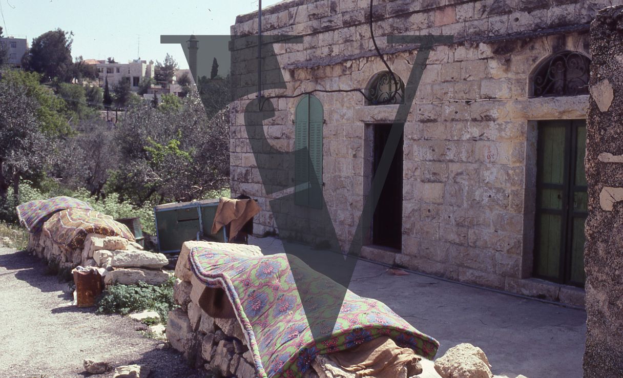 West Bank, houses, mattresses, shutters.