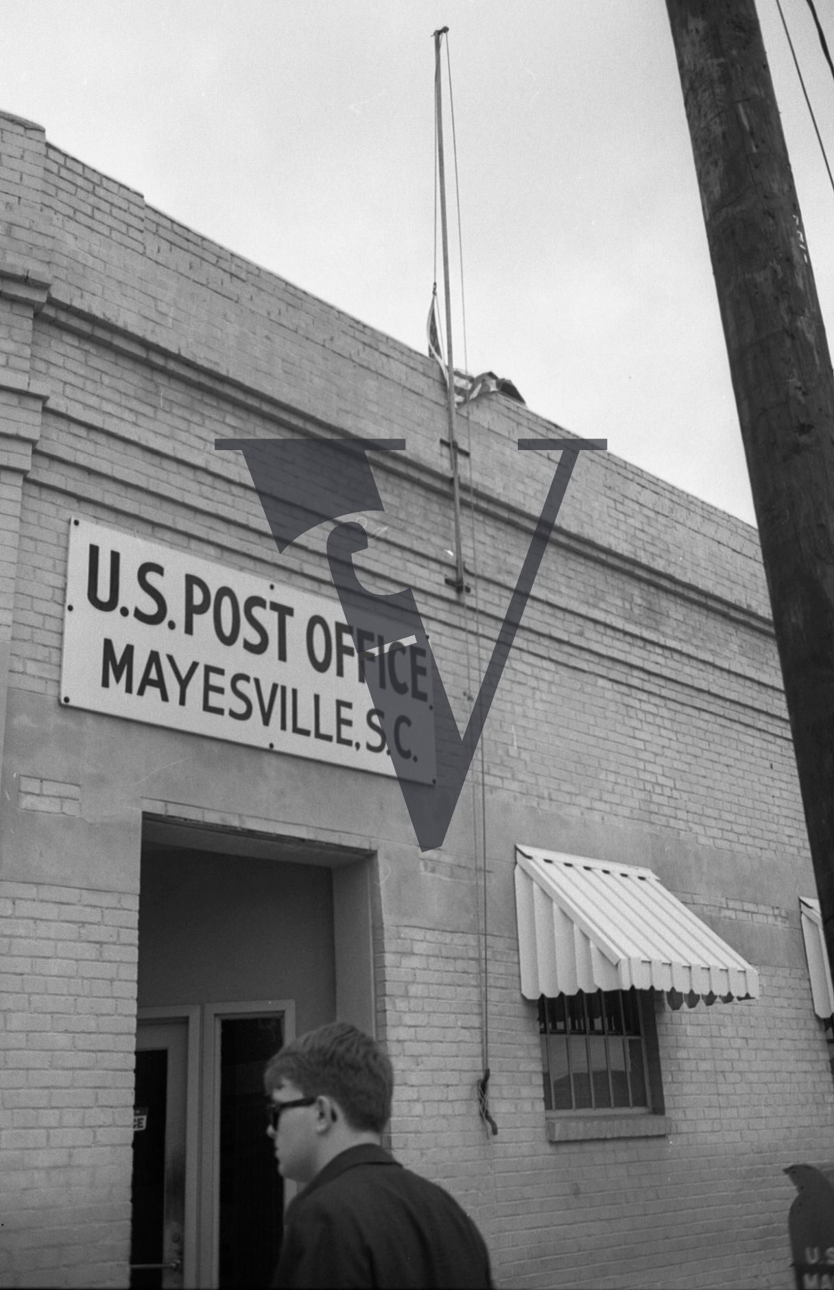 Mayesville, Sumter County, South Carolina, U.S. Post Office, exterior.